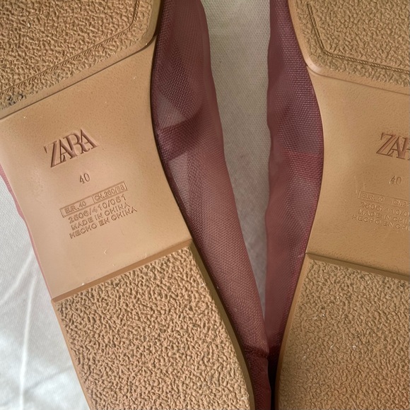 Zara Mesh Ballet Flats - Picture 3 of 4